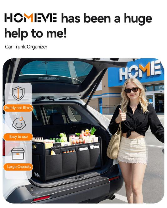 Homeve Foldable Trunk Organizer – Waterproof