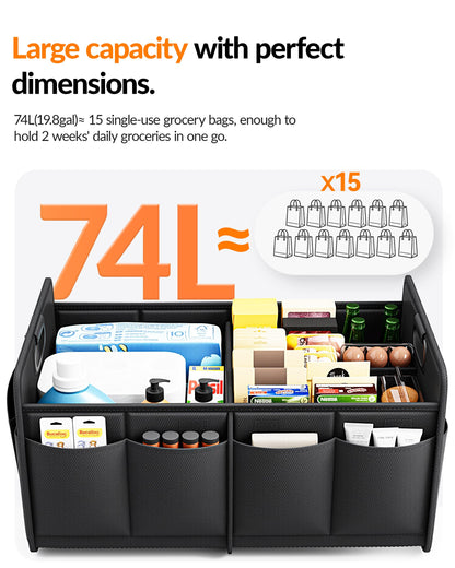 Homeve Foldable Trunk Organizer – Waterproof